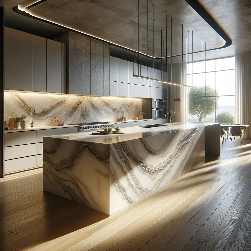 Read more about the article How Waterfall Countertops are Transforming Kitchens and Baths